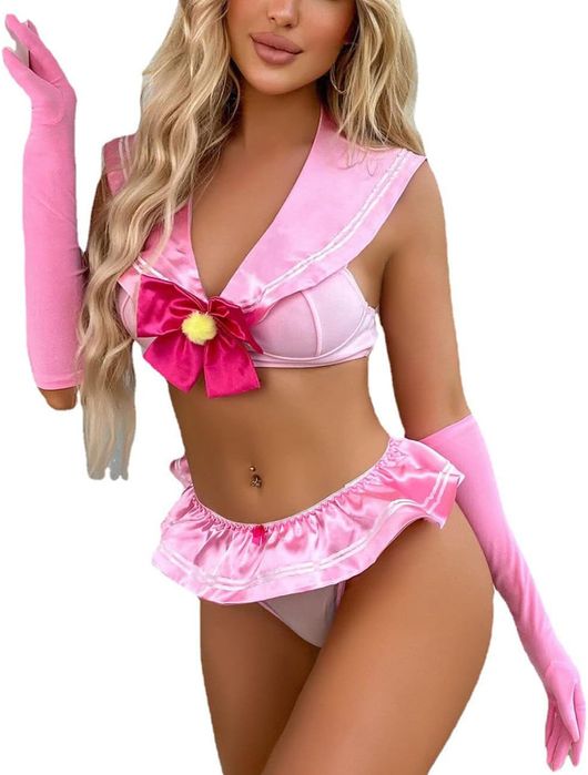 Seksowny Kostium Szkolnej Uczennicy Karnawałowy Rozmiar One Size