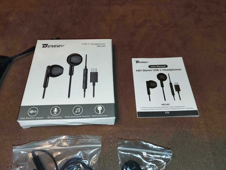 D002 Słuchawki BENEWY ME540 - Czarne