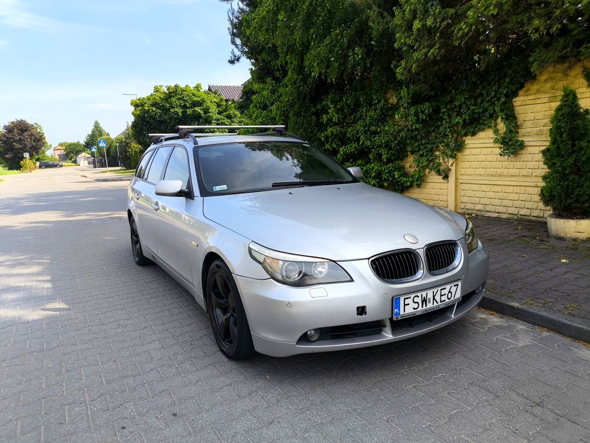BMW E61 2.5D skóra,Automat,el.,Aluski,Panorama