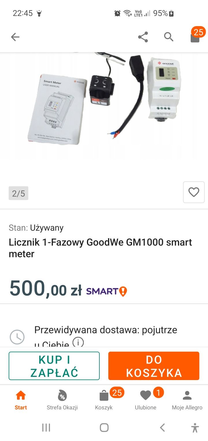 Licznik gm1000 jednofazowy.Goodwe single