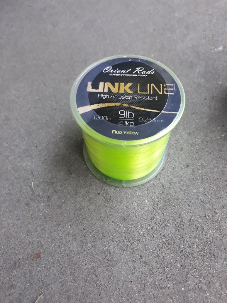 Żyłka karpiowa Orient Rods Line Fluo Yellow 0.233, mm , 1200 m, 9 lb