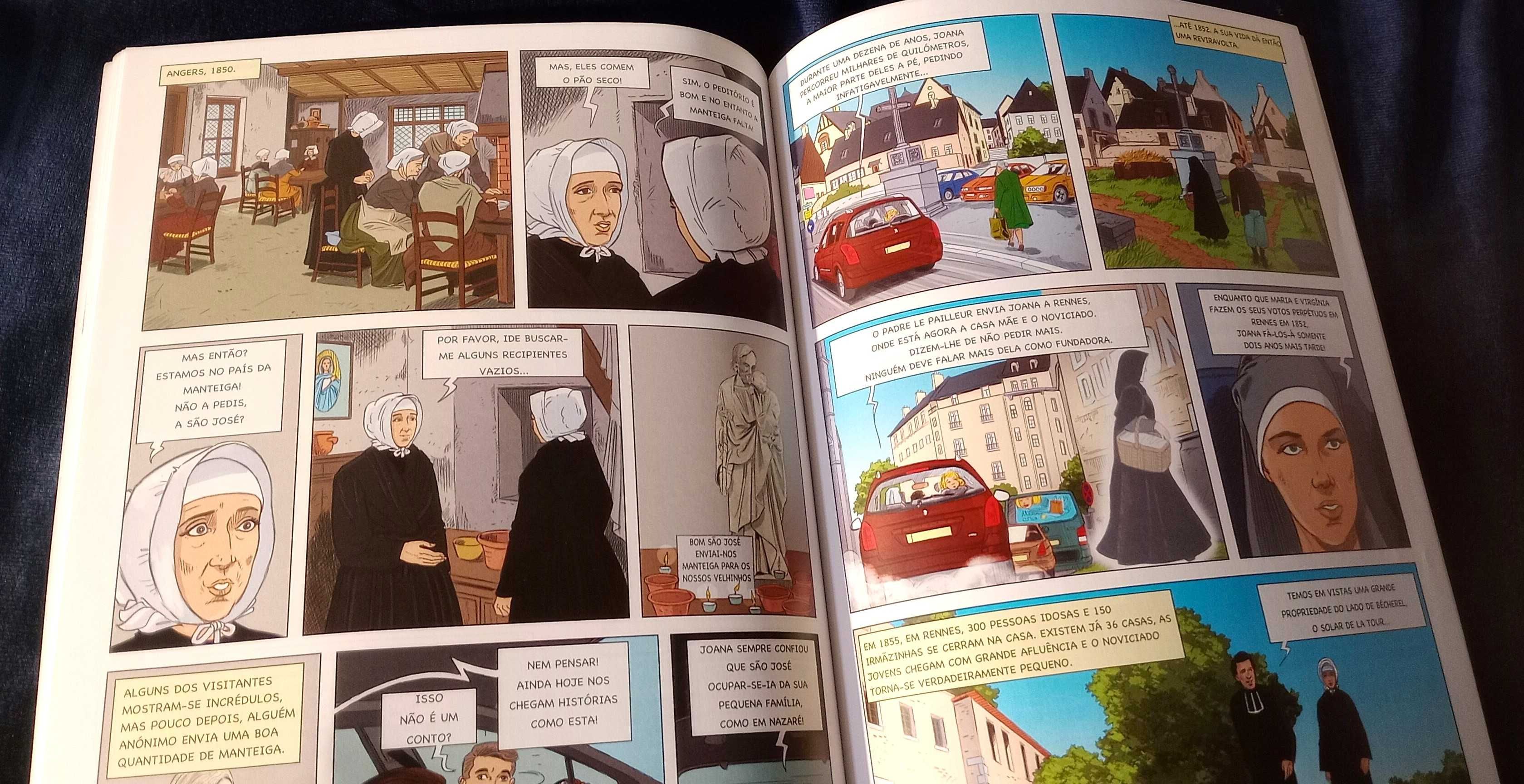 Livro de banda desenhada Joana Jugan
