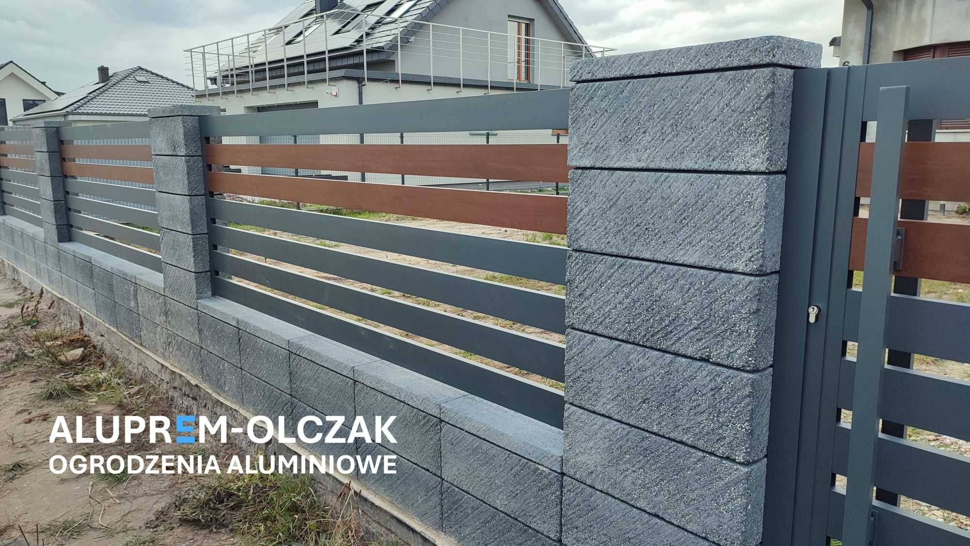 Ogrodzenia panelowe  z aluminium
