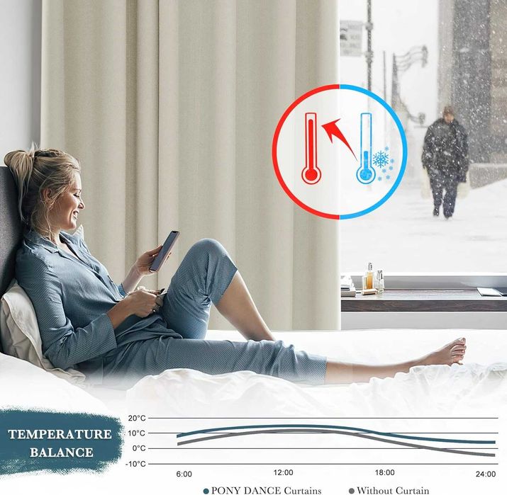 Zazdrostka Zasłona Zaciemniająca 120x140 Do Kuchni Krótka Firanka Beż