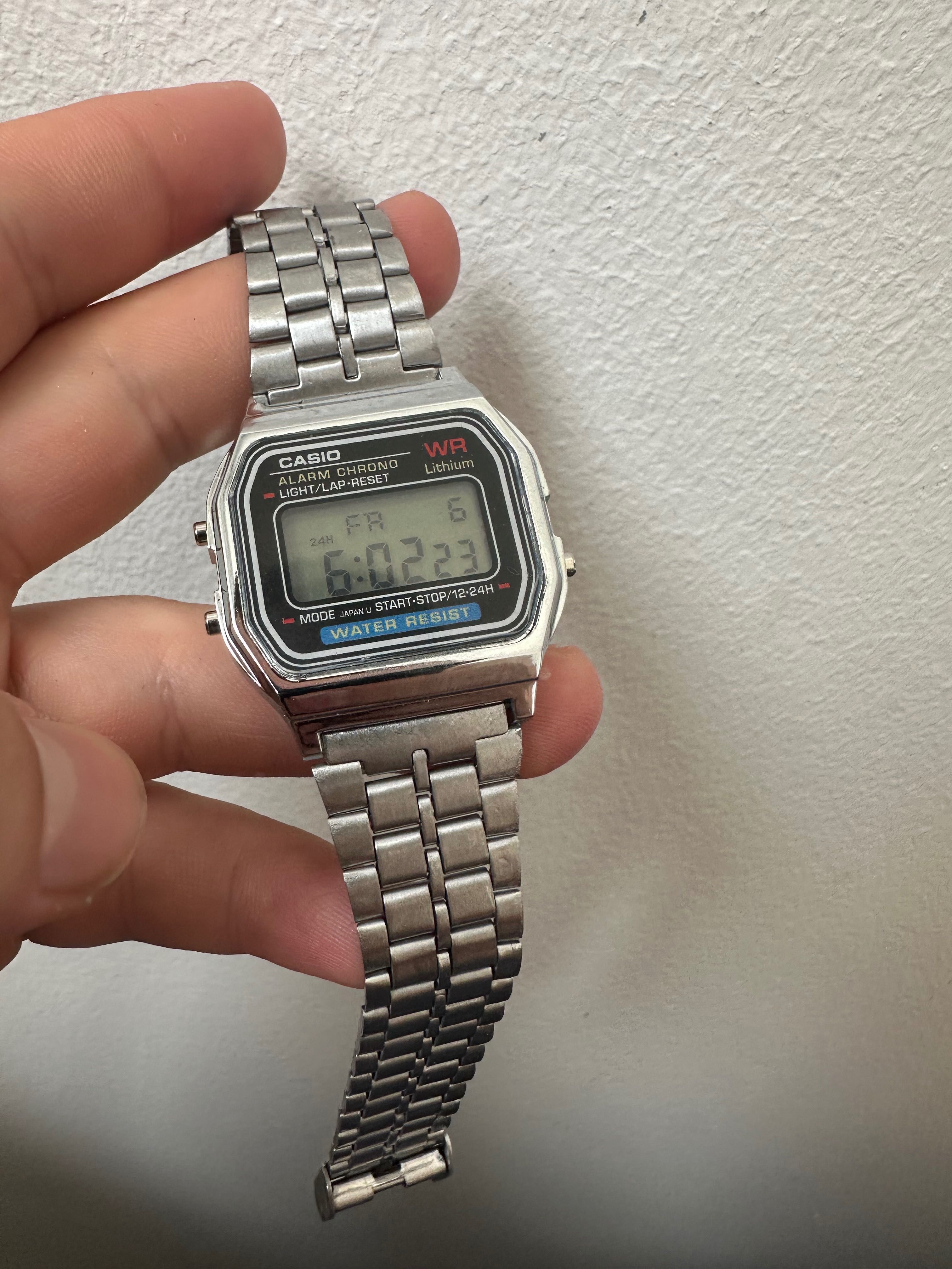 Casio a159w srebrny zegarek
