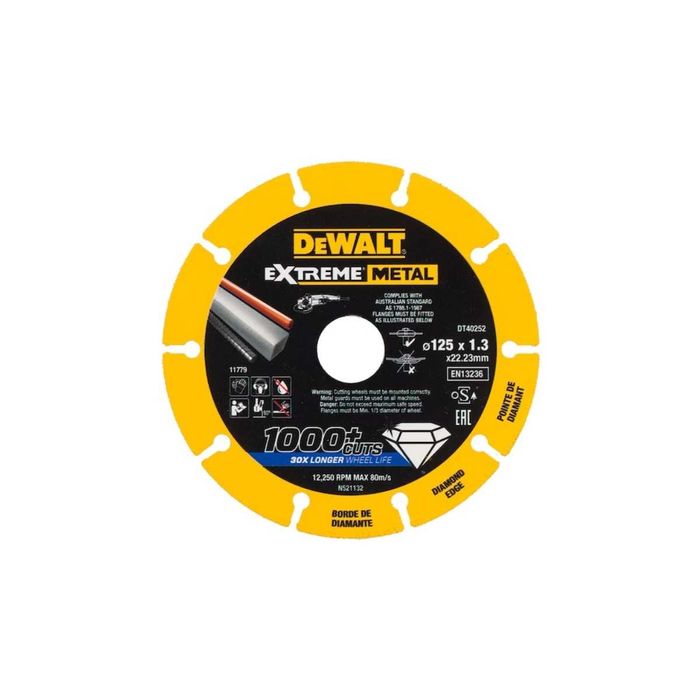 Tarcza diamentowa 125 x 22,23 x 1,3 mm, DeWALT - DT40252-QZ