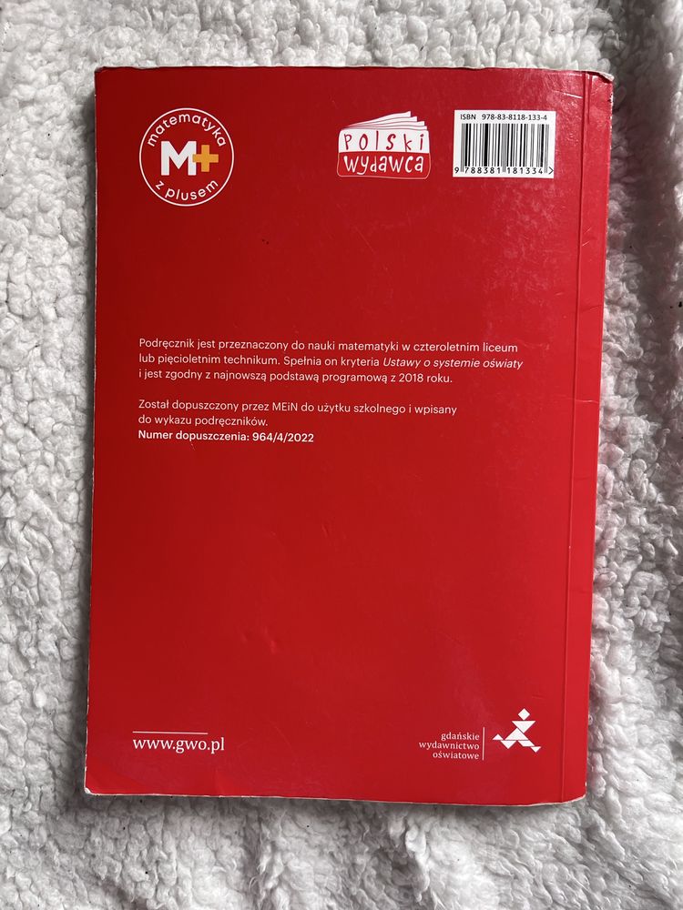 Matematyka z plusem 4. Liceum i technikum podręcznik zakres podstawowy