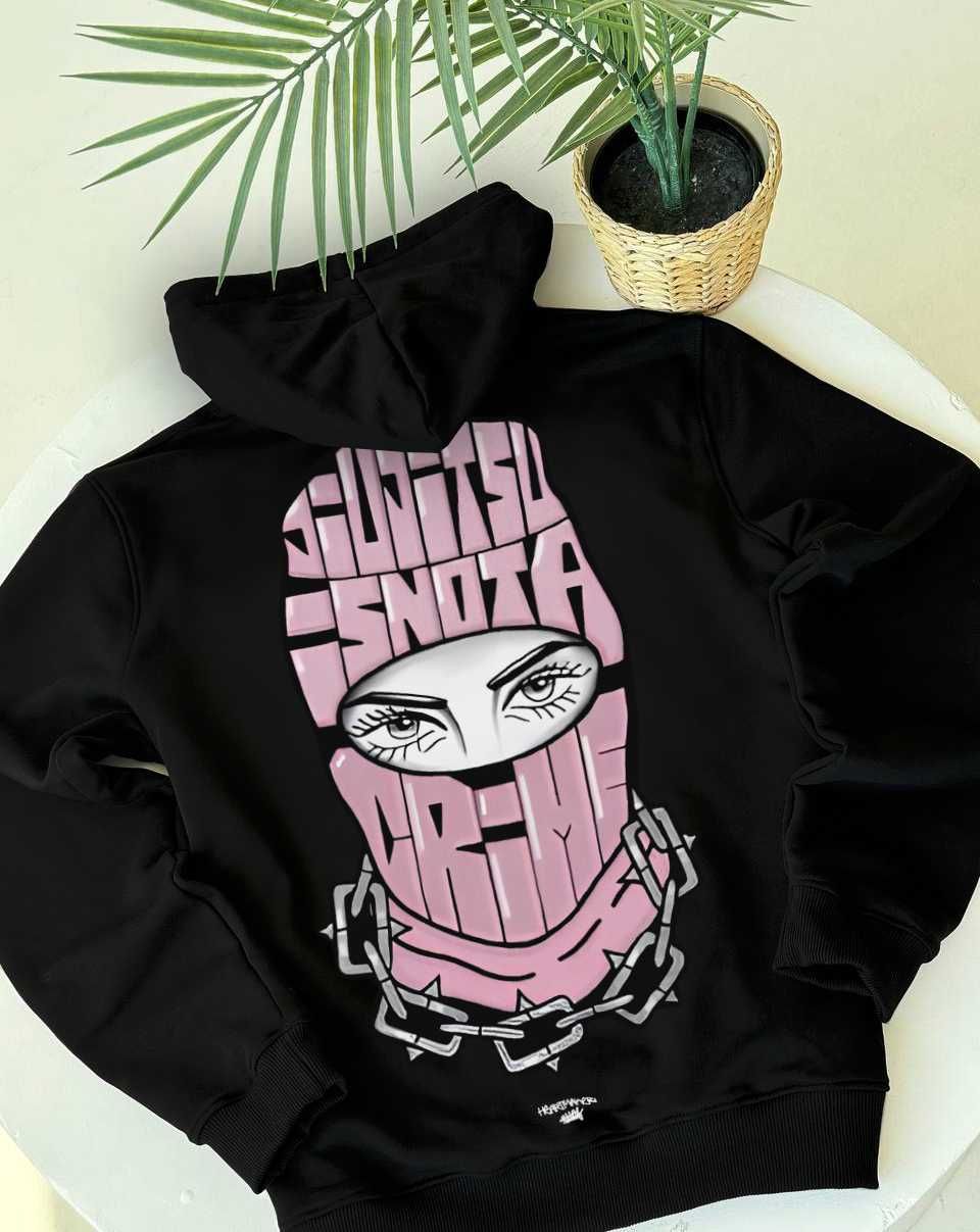 MANTO x Panku — Худи черное Манто — XS S M L XL — BIG Лого Принт