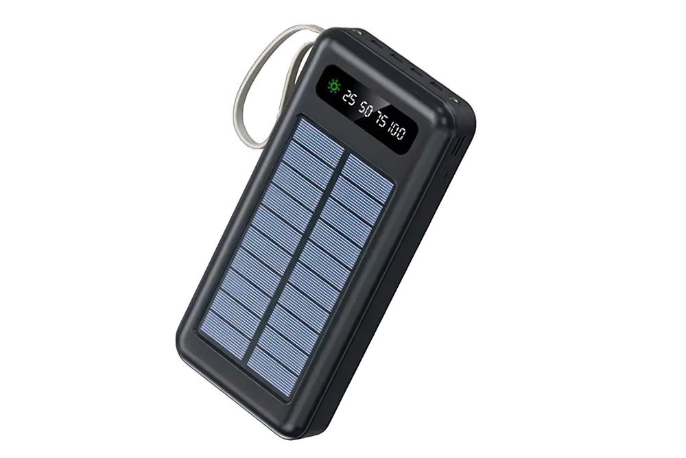 Повербанк з сонячною панеллю, фонариком ViaKing XGB039/XGB037