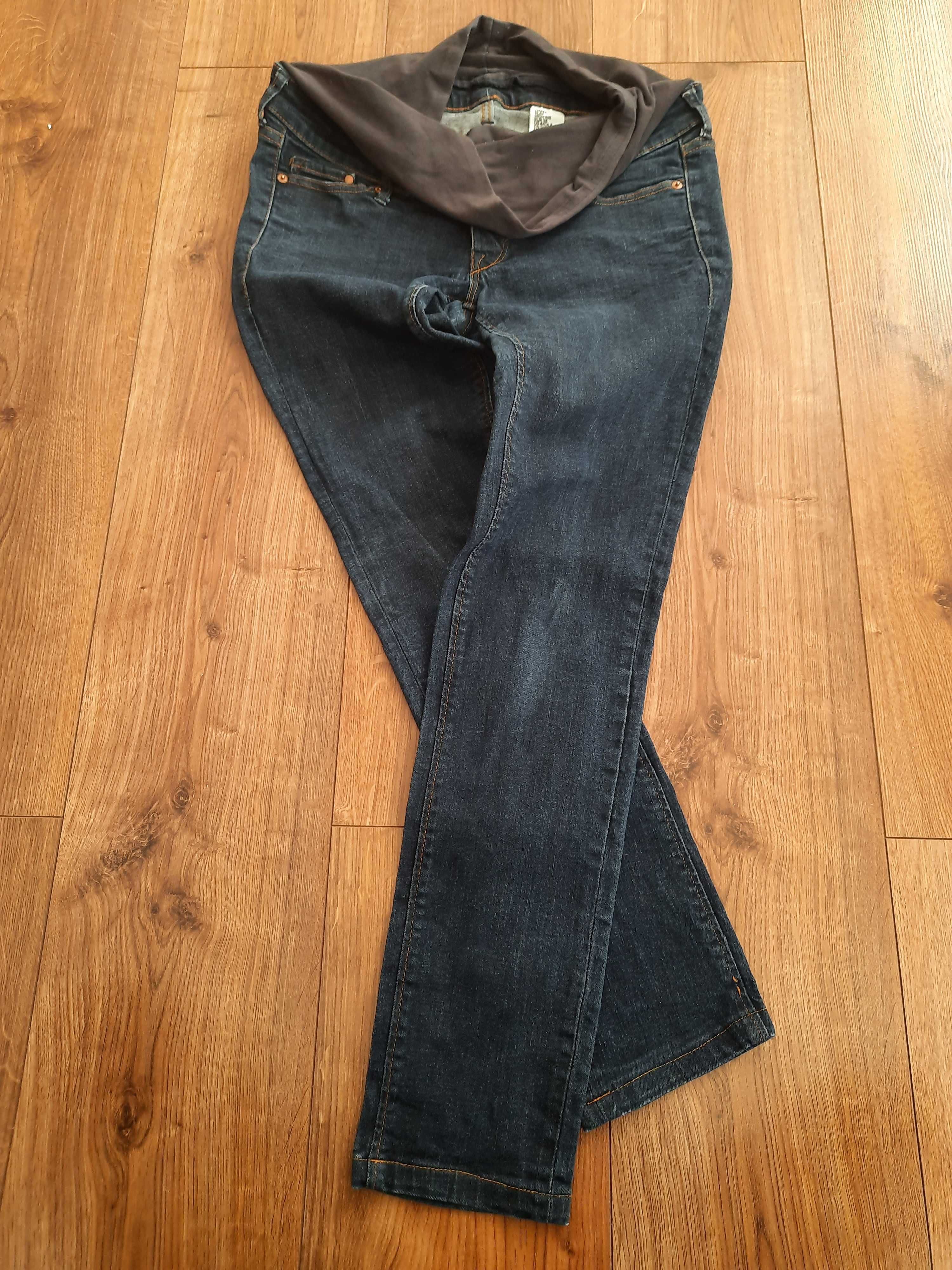 Spodnie jeans jeansowe ciążowe h&m mama 38