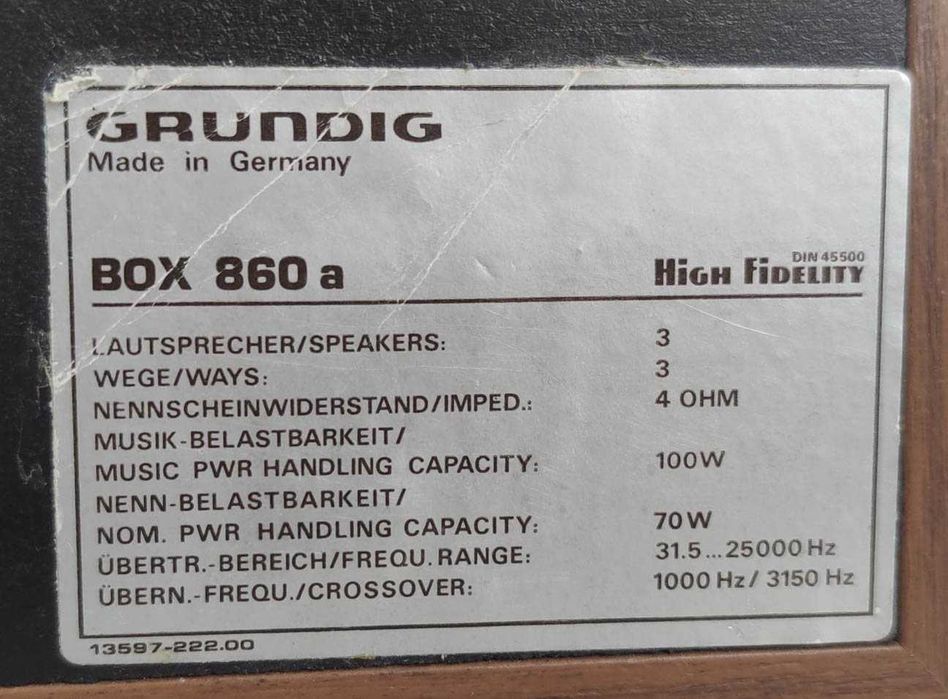 Акустика GRUNDIG Box 860