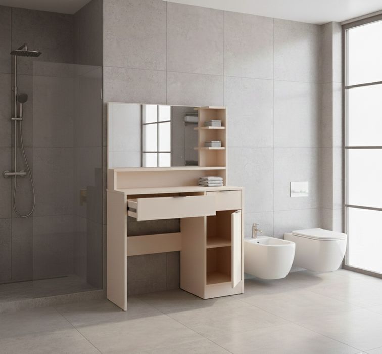 столик туалетний столик в вану кімнату трюмо з зеркалом туалетный стол