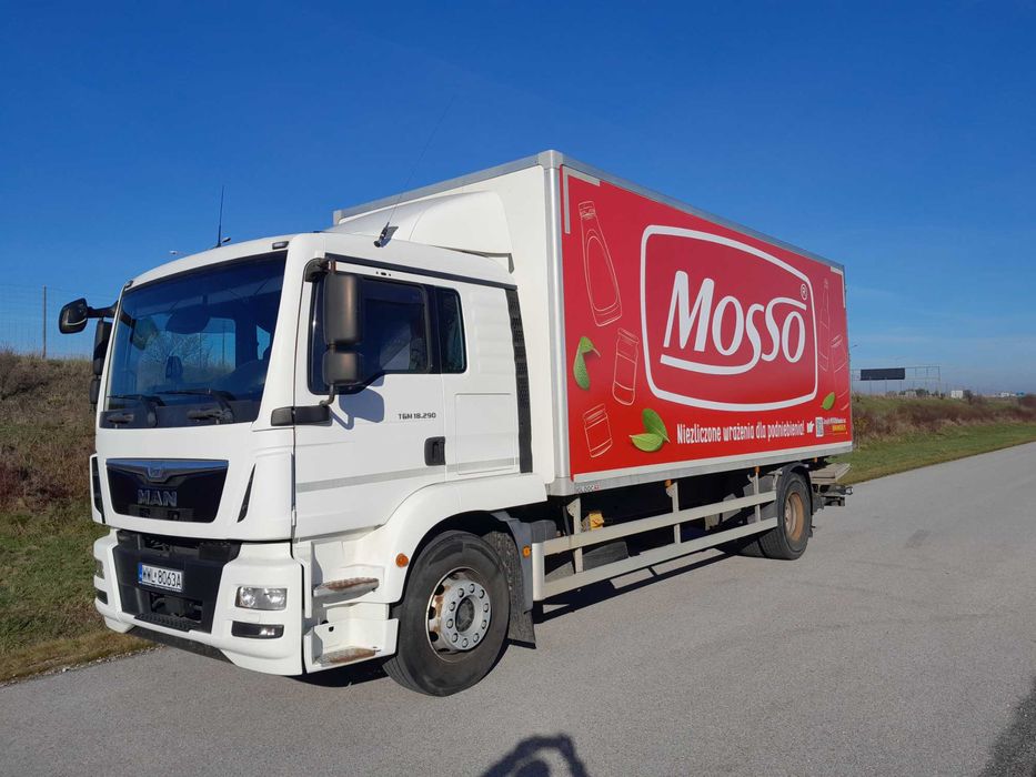 MAN TGM 18.290 / kontener / winda / sypialka / AUTOMAT / EURO 6