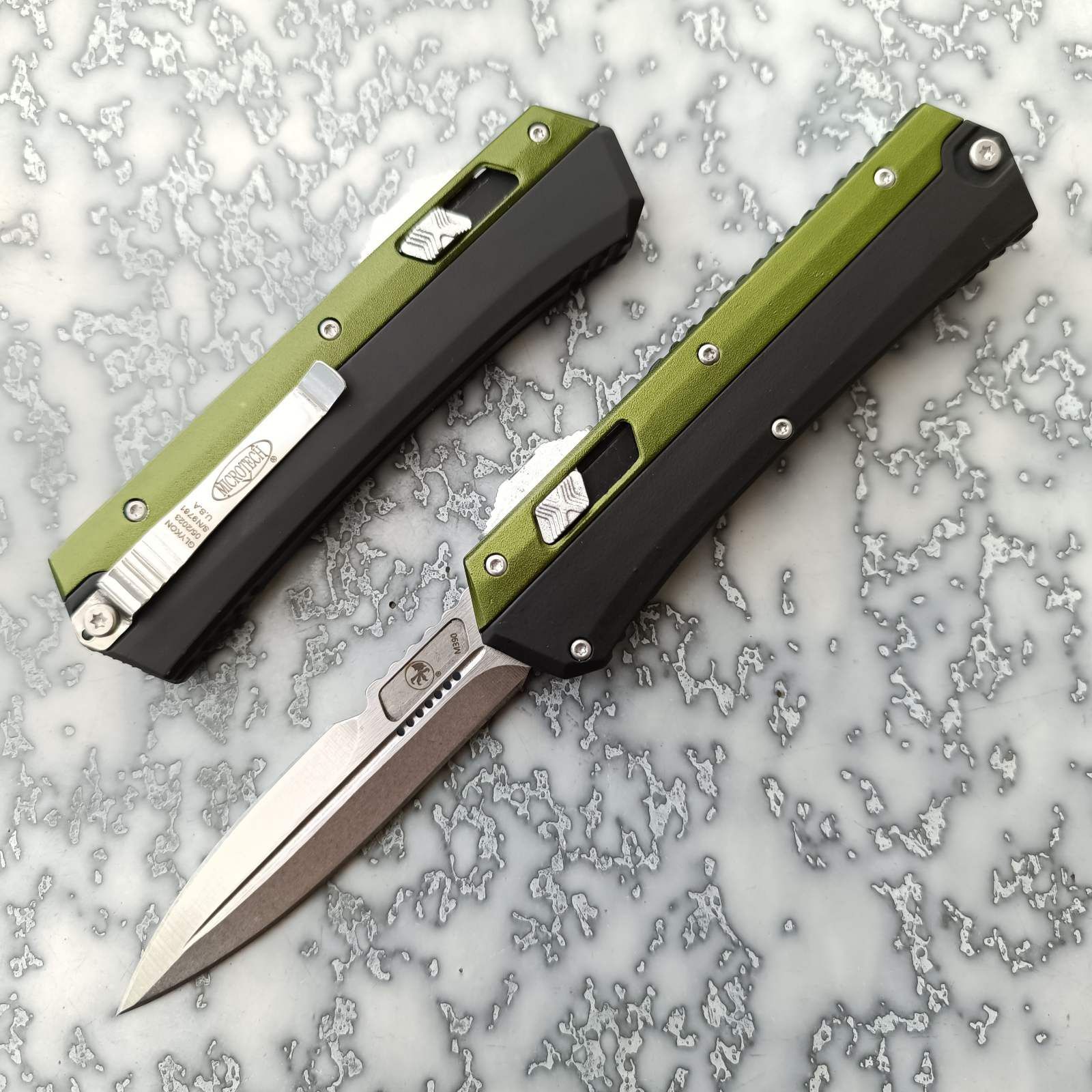 Ніж викидний Microtech Glykon Dagger M390