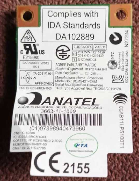 4 LTE/WIFI carta /ssd