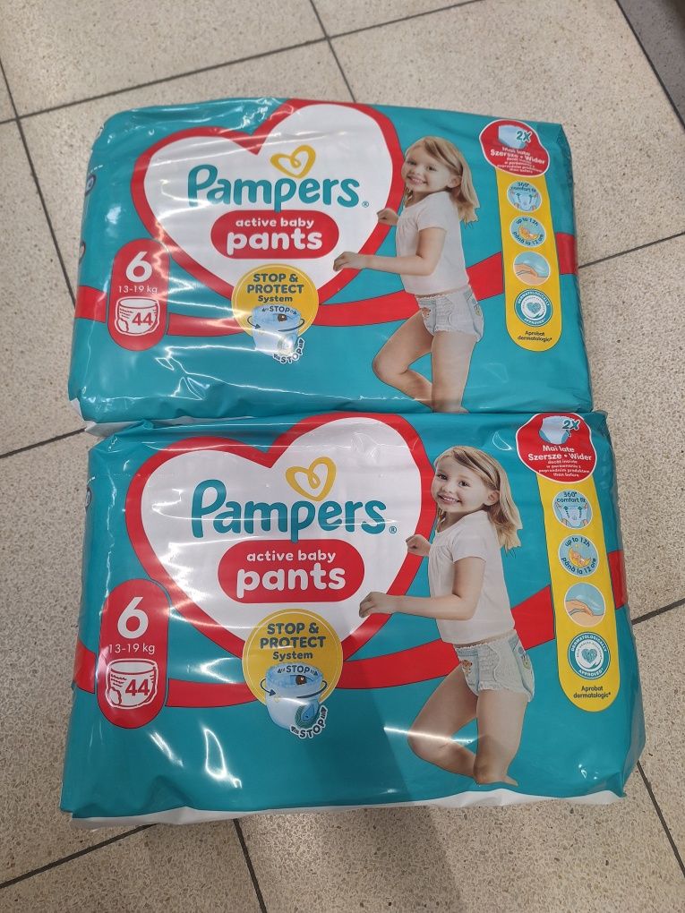 Pieluchomajtki pampers pants r.6,  88szt