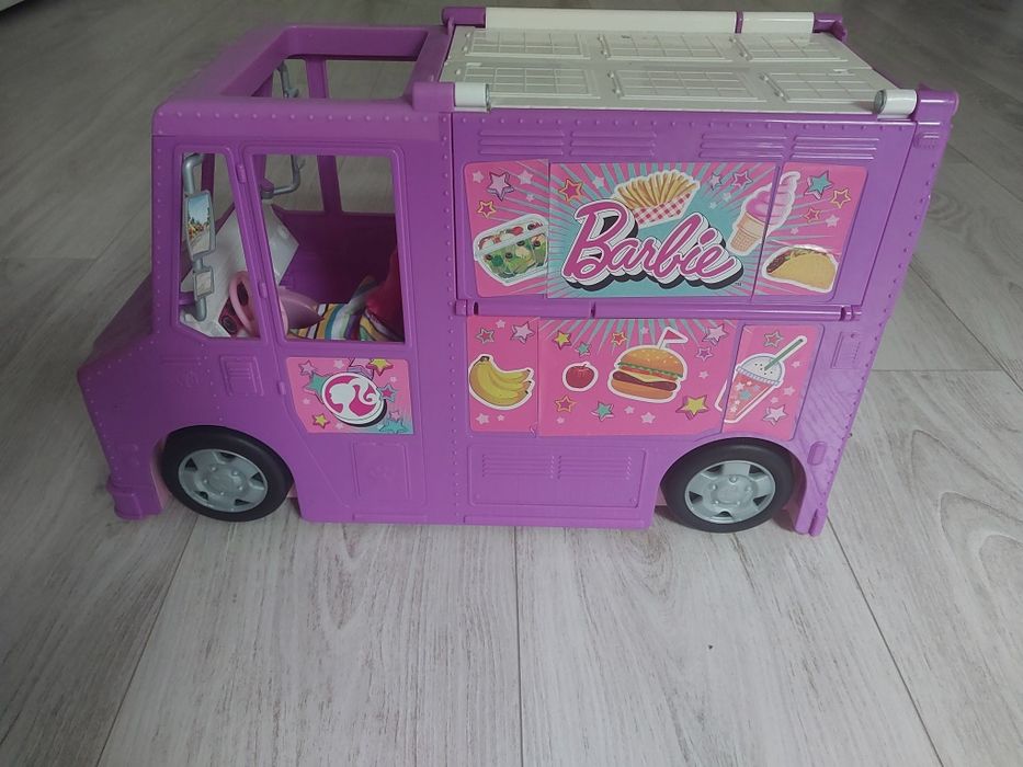 Kamper auto Barbie duży +lalka