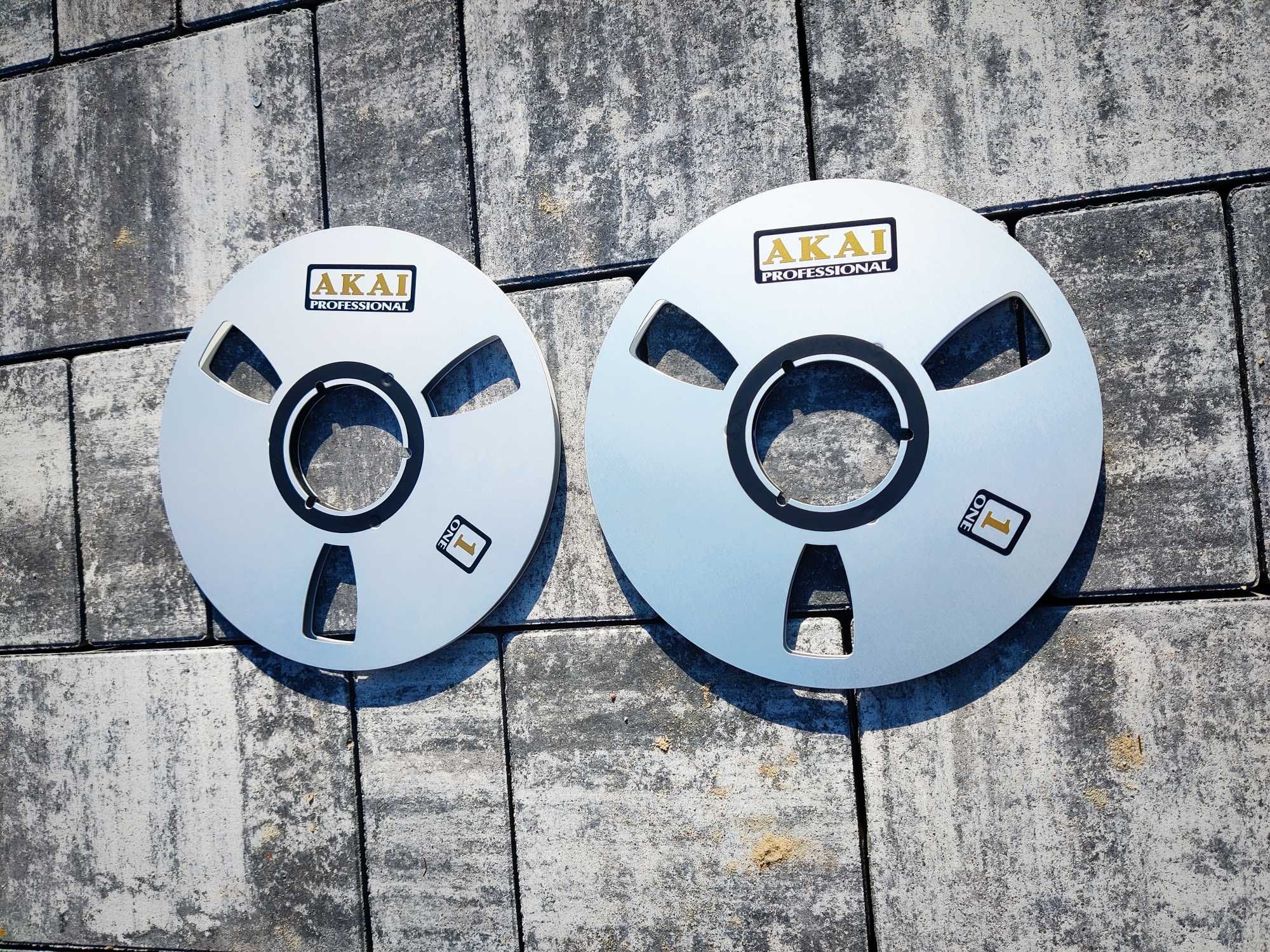 Akai szpule aluminiowe do magnetofonu szpulowego