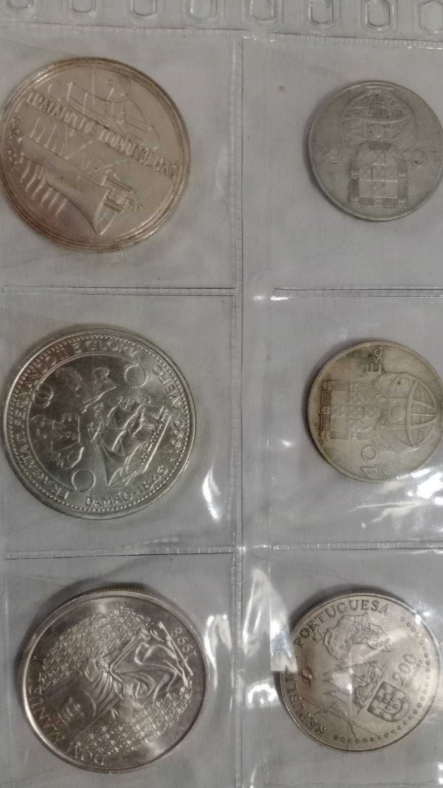 Lote de moedas antigas portuguesas – escudos e comemorativas