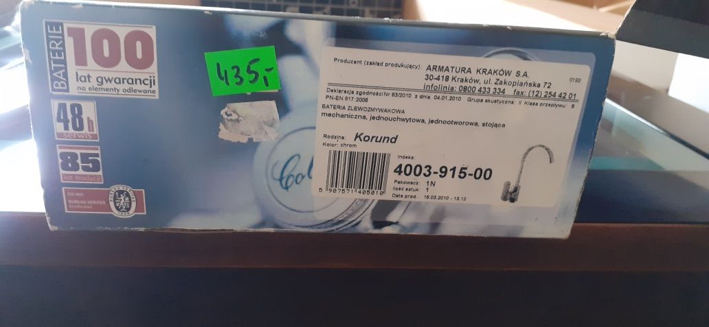 Bateria zlewozmywakowa
