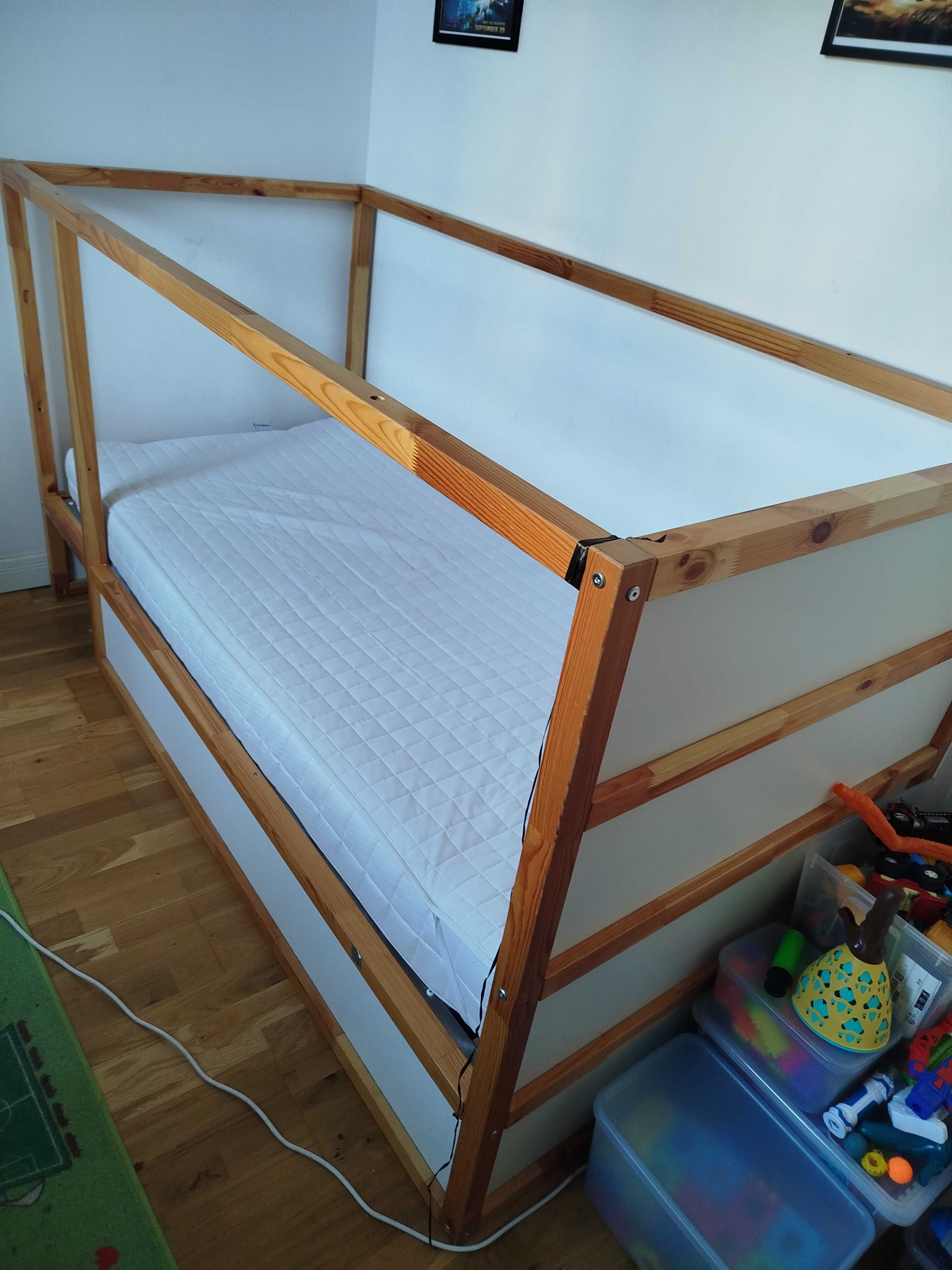 PILNE! Dwustronne łóżko dziecięce IKEA 90x200 + materac