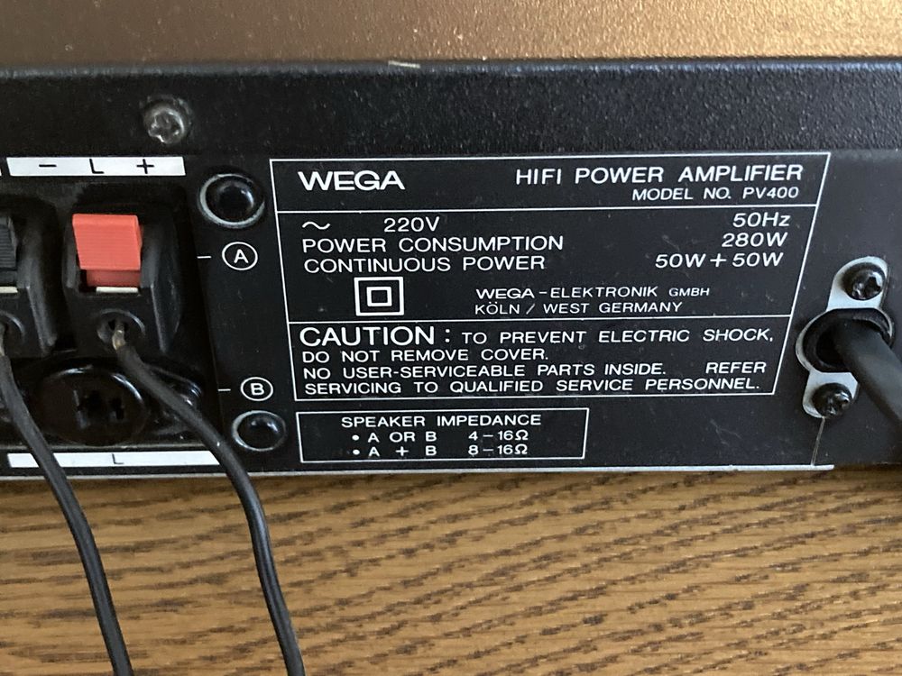Wzmacniacz  HI-Fi Wega PV-400 (power Amplifier) końcówka mocy .