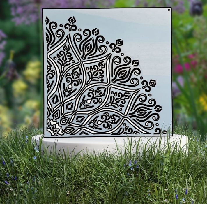 Szablon Mandala -wzór 60x60cm szablon 30x30cm, malarski tynk, DIY C21