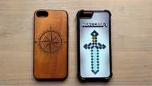 Etui Iphone 7-8 Minecraft i Róża wiatrów/kompas