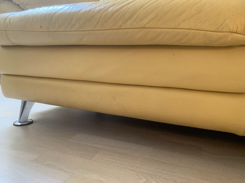 Skórzana kanapa i fotel firmy KLER