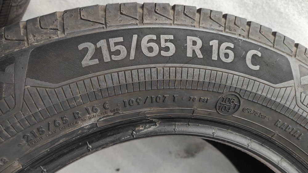Opony Letnie 215/65/16C Continental 2szt 2021r MB