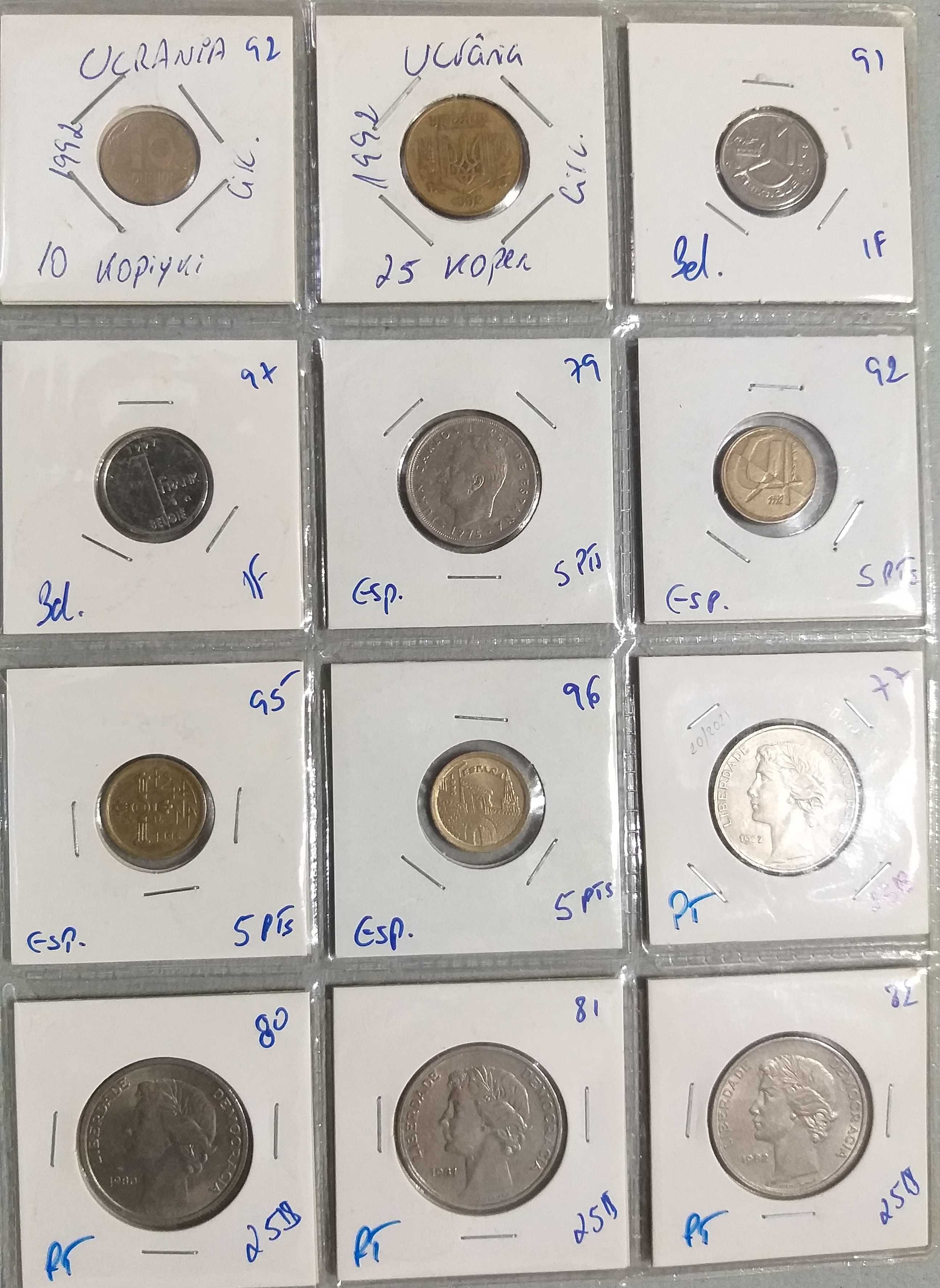 Lote de 48 moedas Republica portuguesa + Estrangeiras Todas Diferentes