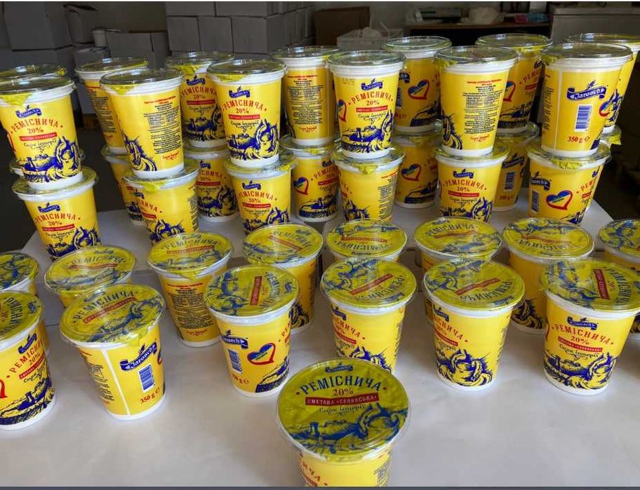 Сметана від ТМ «Jarosch», "Реміснича" 20%, 350г