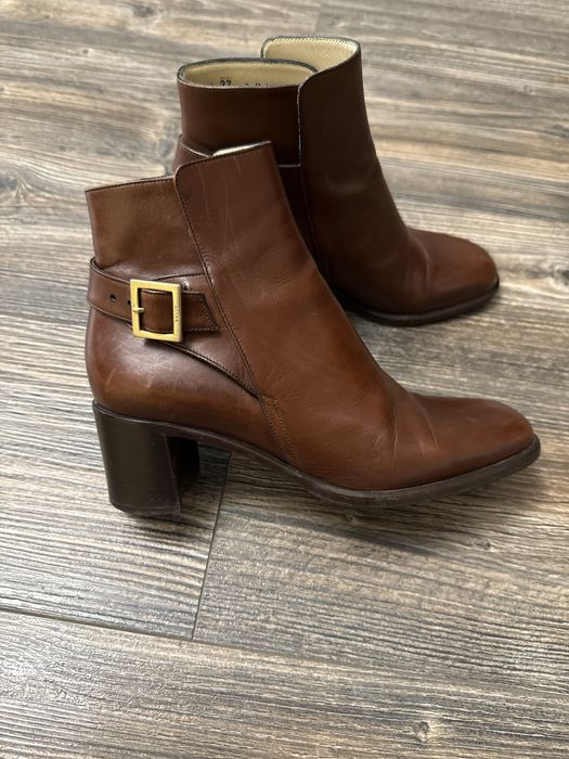 Кожаные ботинки ботильоны Bally