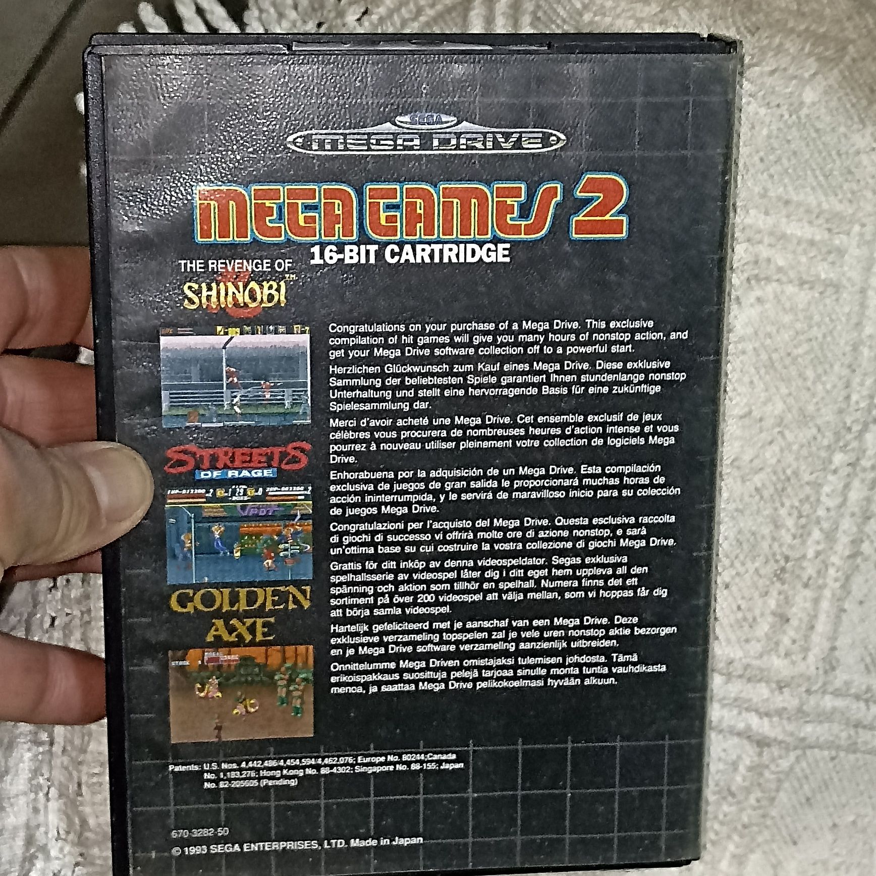 Jogo Antigo da Mega Drive Sega para consola Mega Drive