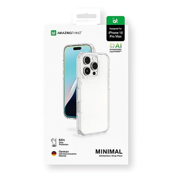 Etui silikonowe AMAZINGTHING Minimal Case do iPhone 16 Pro Max - przez