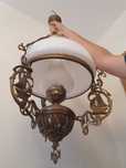 Żyrandol lampa wisząca mosiężny retro