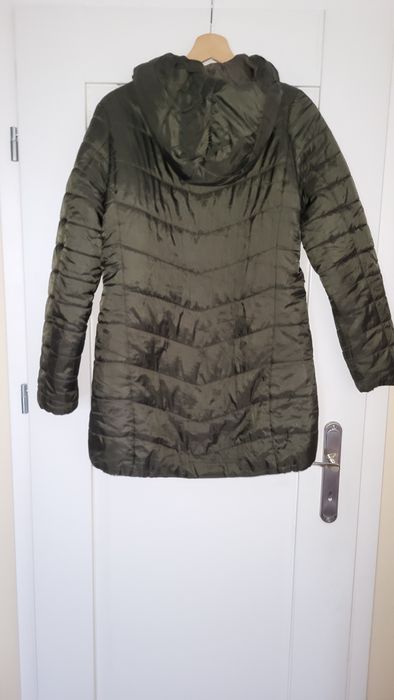 Cropp płaszcz przejściowy M ciemno zielony z ładnym połyskiem