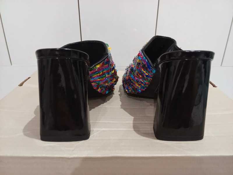 klapki na słupku marki ASOS roz. 38 wkładka 24 cm
