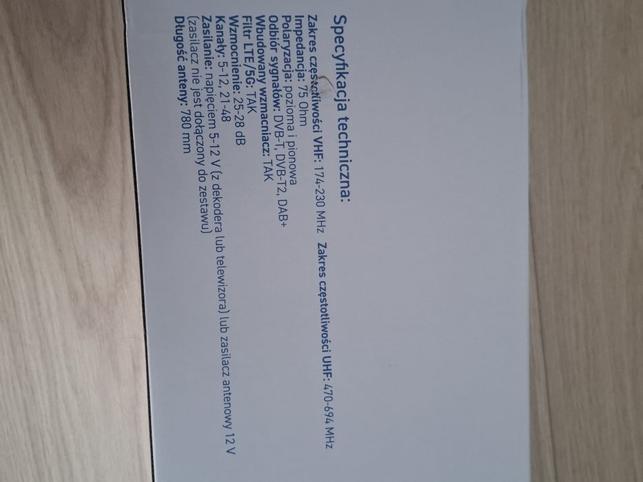 Antena kierunkowa zewnętrzna
