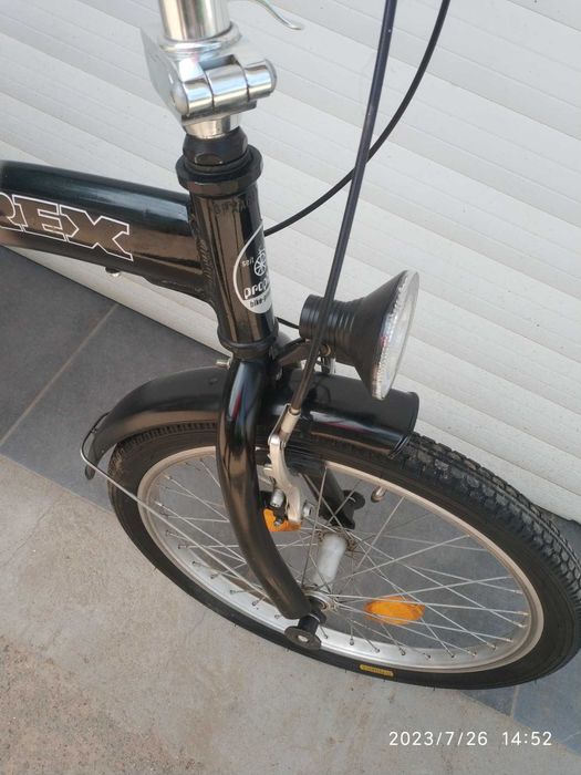 Складной алюминиевый велосипед  планетарка SRAM 3 скорости Германия