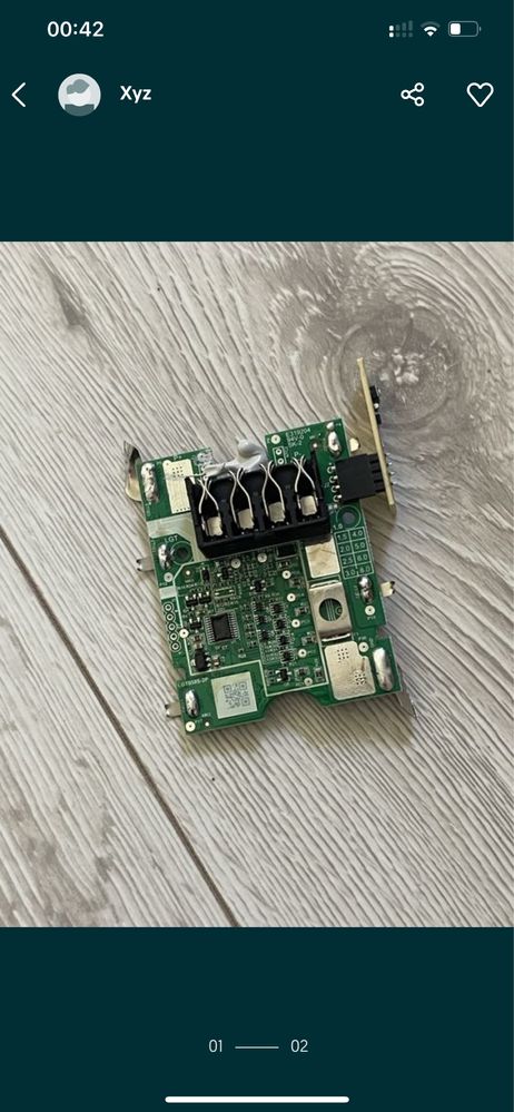 Elektronika bms baterii parkside 18/20v 2/4ah w pelni sprawna