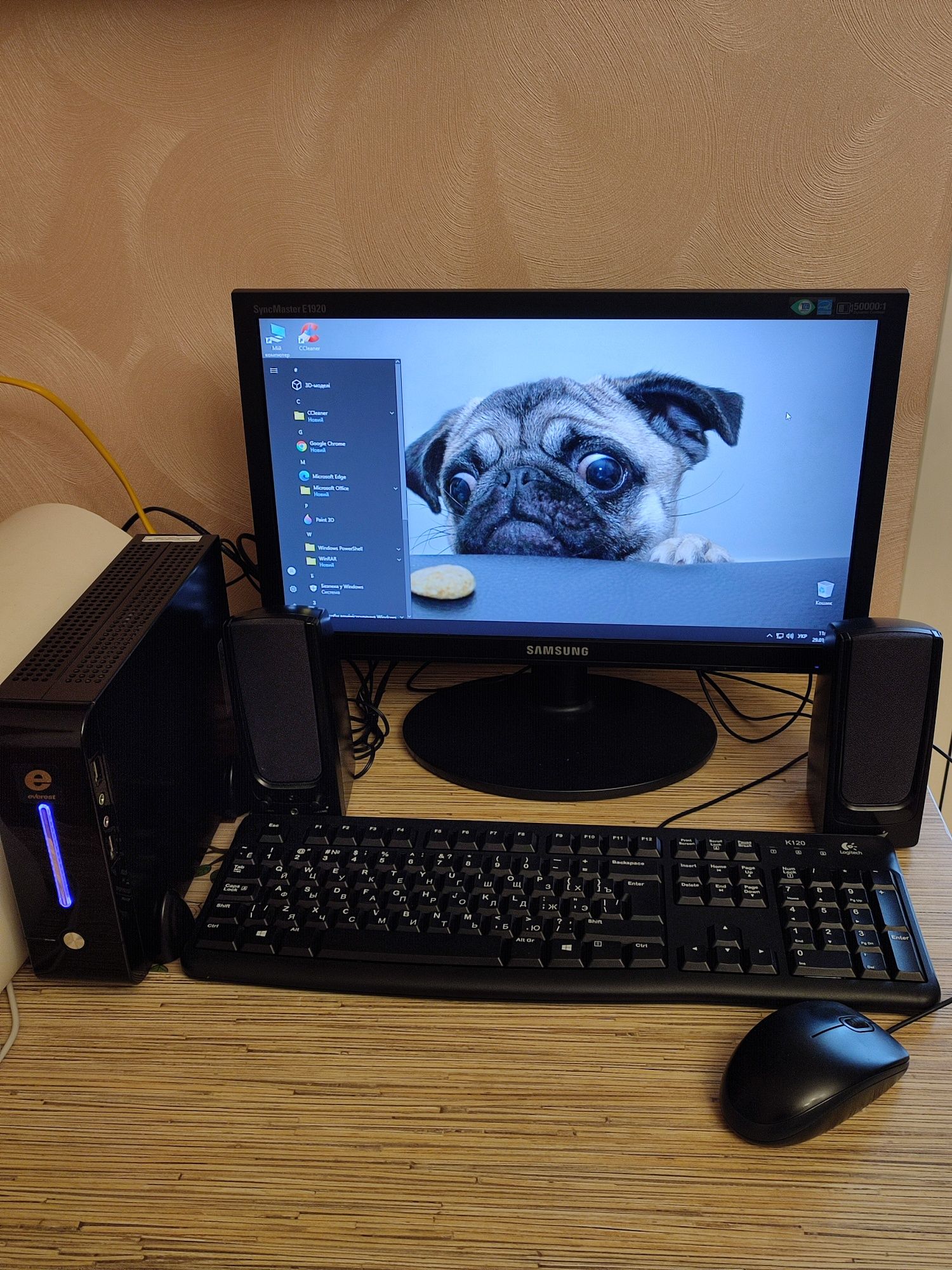 ПК Комп'ютер для дому/офісу/навчання (Intel J1800, DDR 4Gb, SSD 120Gb)