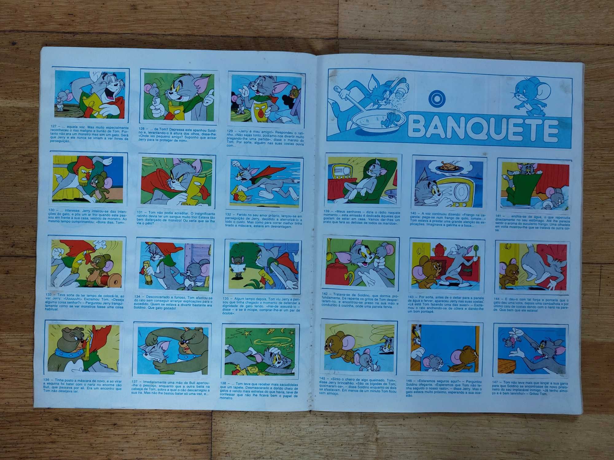 Caderneta de cromos "Tom e Jerry" - Completa