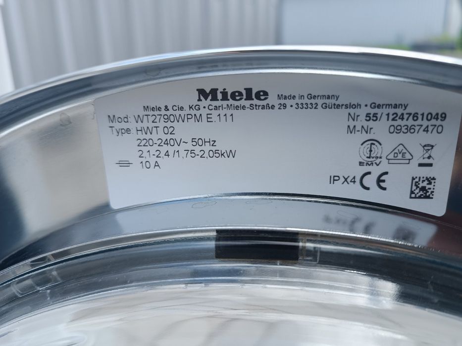 Прально Сушильна машина Miele WT2790