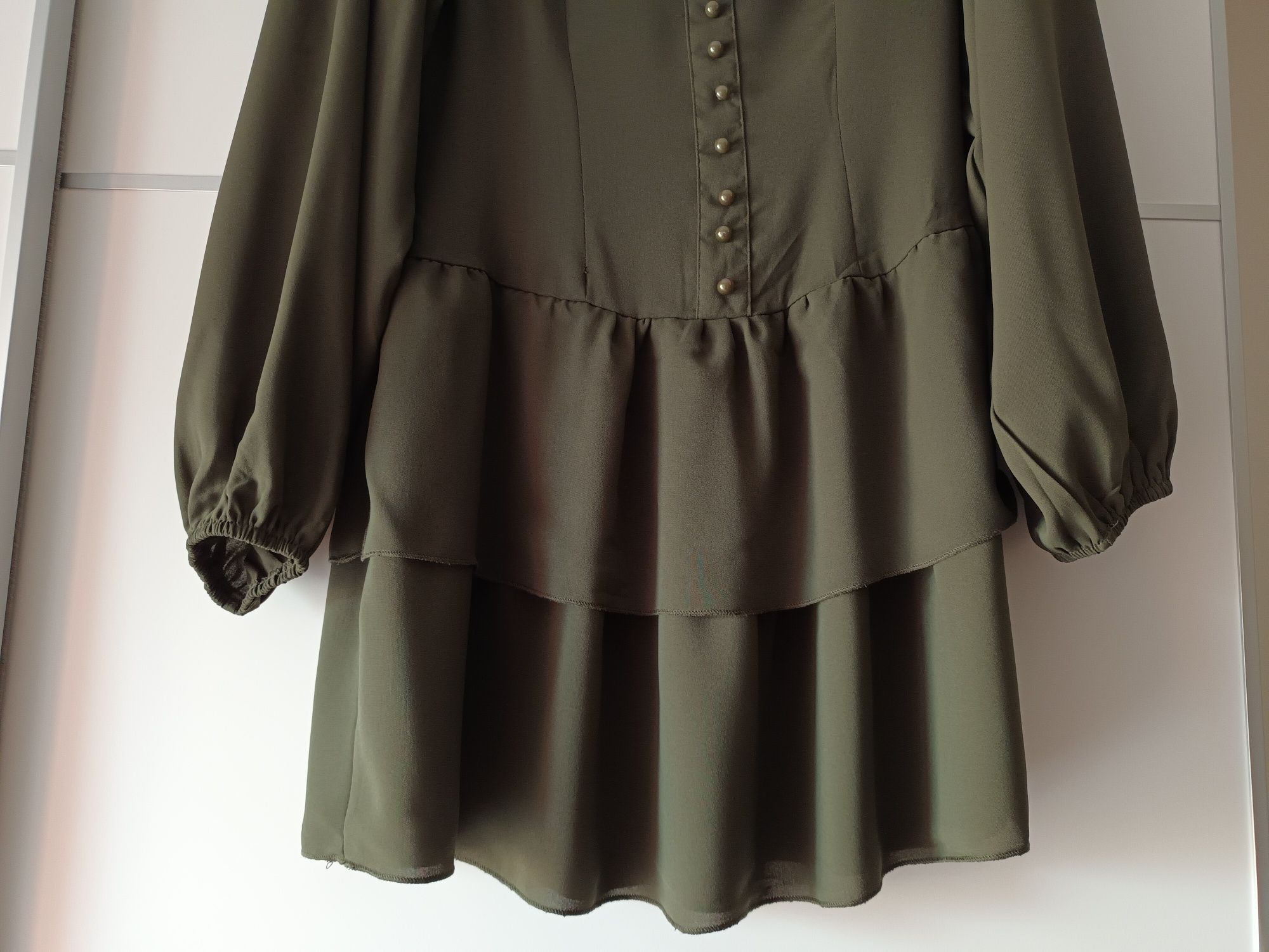 Vestido verde escuro