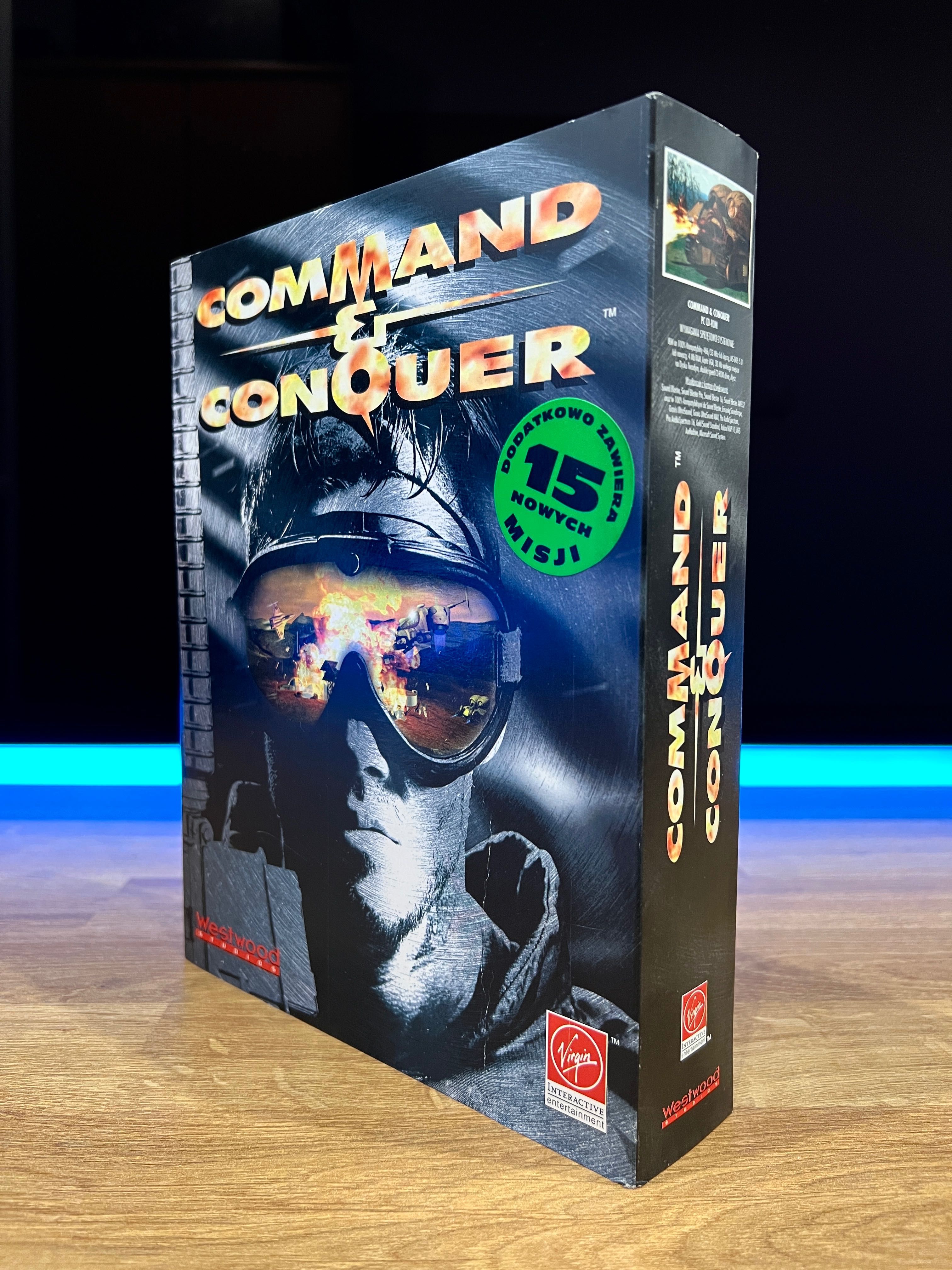Command & Conquer 1 (PC PL 1996) BIG BOX polskie wydanie z dodatkiem