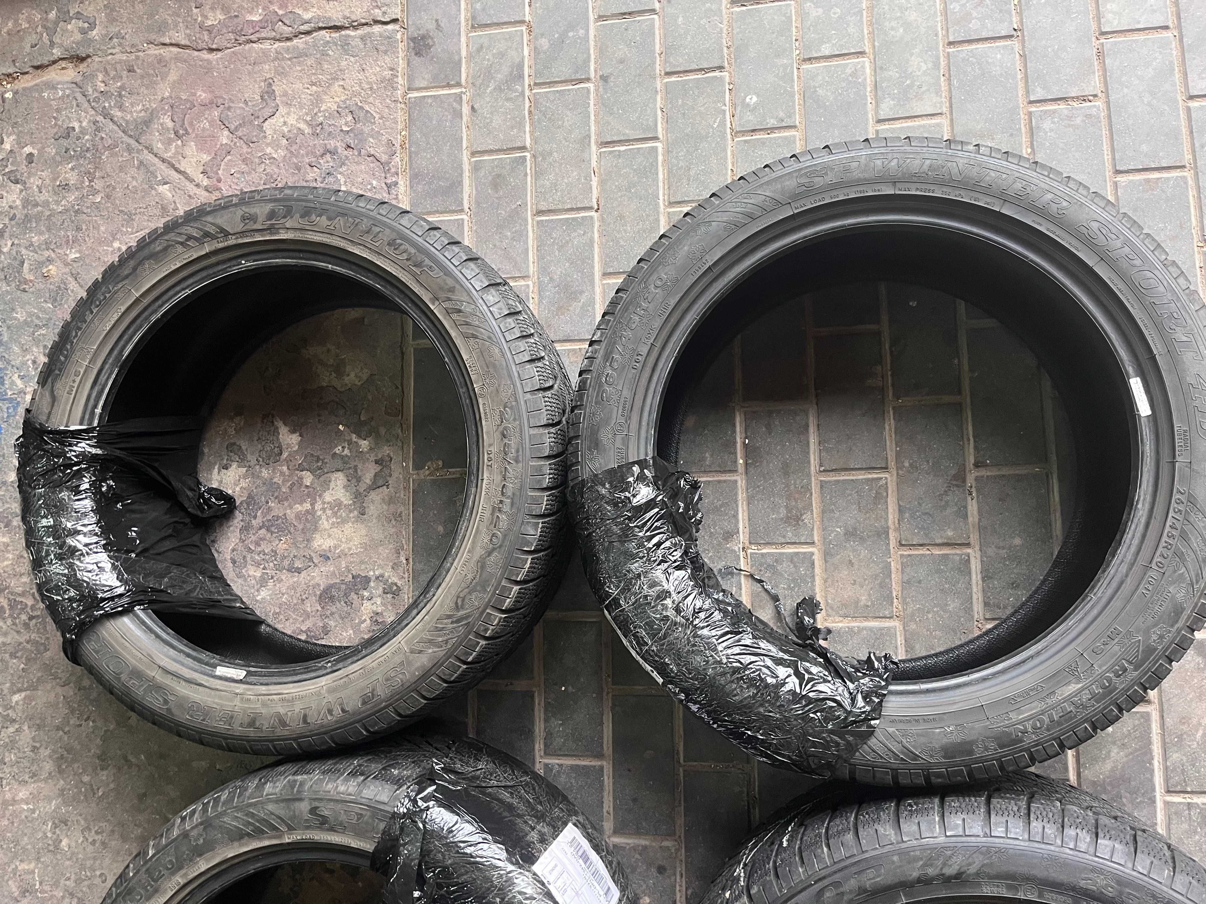 2x Opona DUNLOP 265/45 R20, 6mm Porsche macan