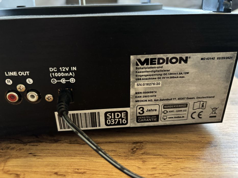 Gramofon wielofunkcyjny Medion E69143