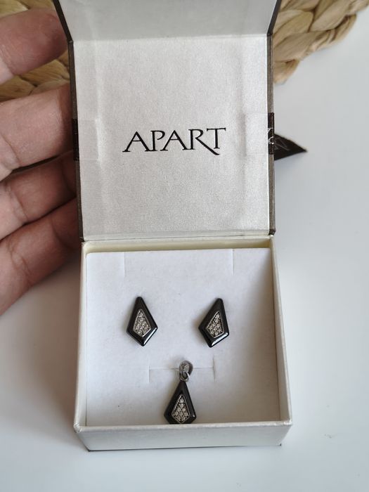 Komplet biżuterii damskiej/Apart/srebro