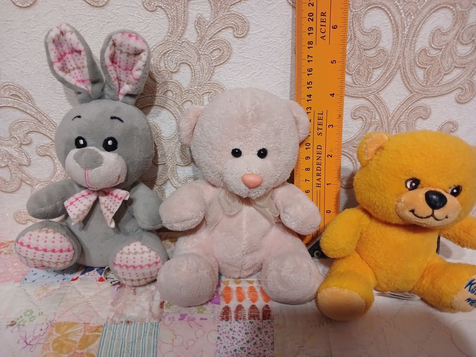 Мягкие игрушки Игрушки мишка, зайка